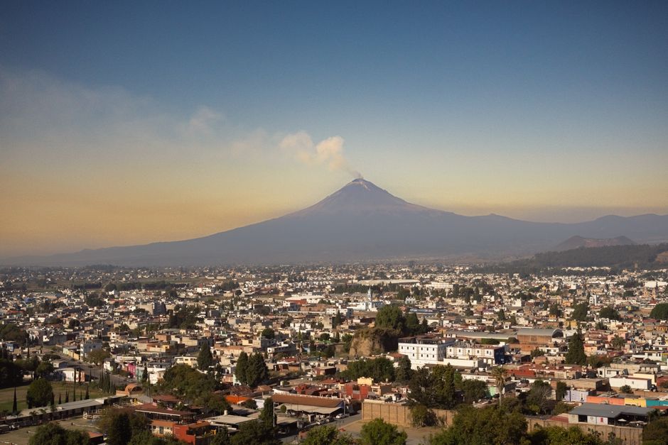 Paisaje rural de Puebla, México, donde se tramitan escrituras de terreno