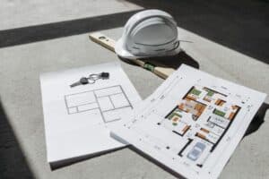 Casa en construcción sobre terreno propio con planos arquitectónicos